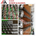 Superhård bimetallsträngsprutare enskruvcylinder för HDPE / LDPE / LLDPE blåst filmgjutningsmaskin / Kina extruder enskruv